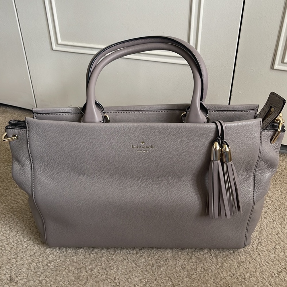 NWT!! Kate Spade Grey Satchel.
